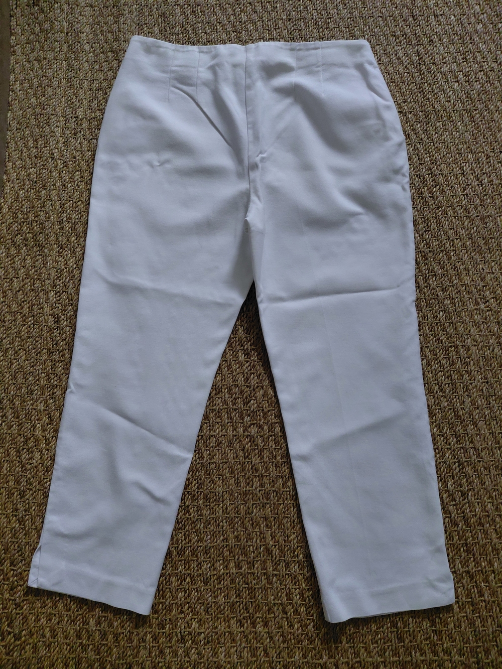 Womens  White Casual Trousers
